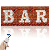 LED Marquee Letters Lights BAR Sign Letter Lamp for BAR Pub Home Party Wedding Decoration Battery Powered Christmas Lamp Home Bar Decoration
