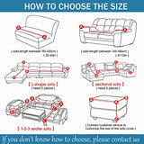 1 Piece Non-Slip Stretch Loveseat Slipcover Sofa Cover,Spandex Jacquard Sofa Cover for Loveseat with Elastic Bottom for Living Room,Green,4 Seater(235-300cm/92-118inch)