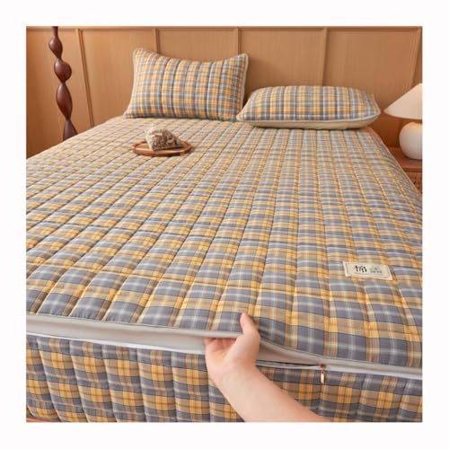 Quilted Futon Mattress Cover Zippered, Japanese Floor Mattress Futon Cover Queen King Full Size RV Mattress Futon Slipcovers, Washable Camping Mattress Protective Cover,C,120x200cm/47x79in