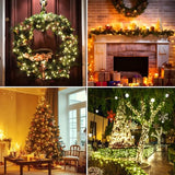 66FT 200 LED Christmas Mini Lights End-to-End Plug 8 Modes Indoor String Lights with Timer, Outdoor Indoor Twinkle Fairy Lights Christmas Tree Patio Garden Holiday Warm White