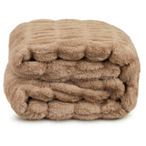 Springtree Home | Luxury Plush Throw Blanket | Brown Throw Blanket | Perfect Blanket for Couch Year Round | Fluffy Micro Fleece | Lily Collection - Dune