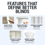 California Blinds Company Vertical Blinds Replacement Slats 82.5” White Vinyl PVC Slats for Sliding Glass & Patio Door Blinds, Durable Blind Slats Replacement (12 Pack)