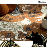 jinchan 2x3 Cute Area Rug Kids Washable Fun Rug Earthy Brown Starlit Boho