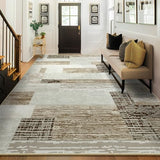 Large Area Rugs, Modern Geometric Patchwork Floor Decor Rockwood Collection
