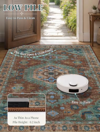 Tangsoo 2x6 Washable Runner Rugs for Hallways, Oriental Non Slip Rug Runner