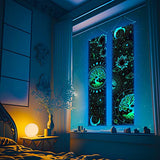 Tiamon 2 Pieces Black Light Art Wall Decor Trippy Blacklight Tapestry UV Reactive Tapestry Poster Banner Aesthetic Room Hanging Backdrop for Hippie Bedroom Home Decoration(Tree of Life)