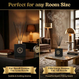 Black Reed Diffusers for Home | Premium Fragrance Diffuser | Reed Diffuser Sticks in Oil Set with Cashmere Vanilla Scent | Smell Good Stuff | Long-Lasting Oil for Bathroom & Office (5 oz)
