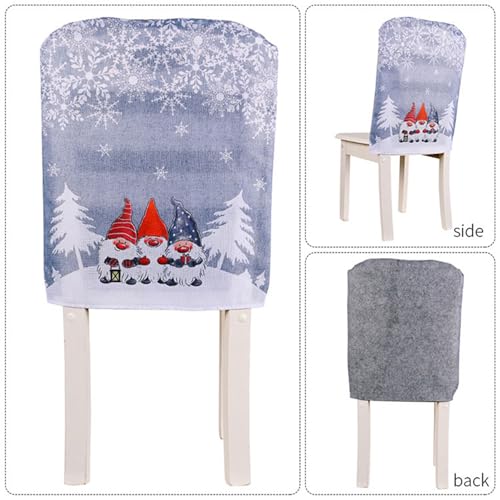 1/4Pcs Christmas Chair Back Covers Set Christmas Dining Chair Covers for Hotel Home Kitchen Christmas Party Decoration