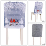 1/4Pcs Christmas Chair Back Covers Set Christmas Dining Chair Covers for Hotel Home Kitchen Christmas Party Decoration