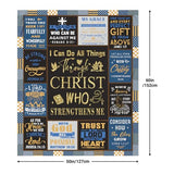Christian Gifts for Men, Christian Gifts, Baptism Gifts for Boys, Religious Gifts for Men, Confirmation Gifts for Teenage Boys, Bible Catholic Gifts Blanket 60"X50"