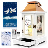 Memorial Lantern with Photo Frame & Keepsake Drawer | Sympathy Gifts for Loss of Loved One, Dad, Husband | Bereavement Memorial Gifts | LED Candle with Timer | Remembrance Gift for Loss by STILLWIND