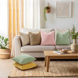 Mecatny Corduroy Decorative Throw Pillow Covers 26x26 Set of 2 Pink