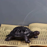 Incense Burner, Incense Holder with Incense Stick Holder, Vintage Censer Metal Turtle Ash Catcher, use for Stick or Coil Incense, Sage Cones and Frankincense