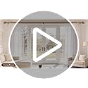 Boho Wood Curtain Rods for Windows 72 to 144 inch 1" Diameter Adjustable Heavy Duty Window Curtain Rod with Decorative Wooden Grain Finials Drapery Rods for Living Room Bedroom Kitchen Cafe Farmhouse