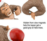 Tree Buddees King Kong Climbing The Tree Funny Christmas Tree Topper - Large 10"