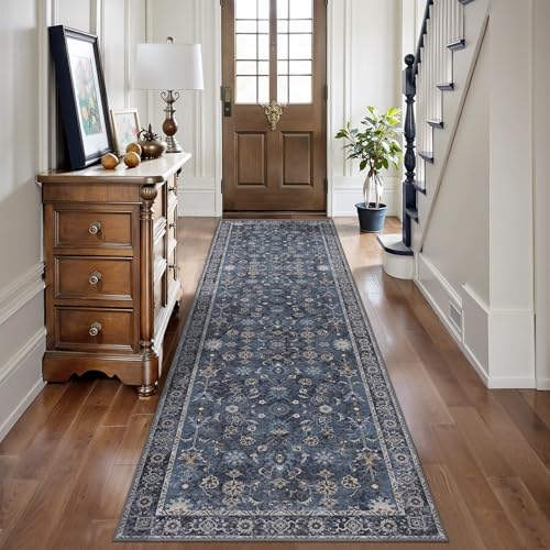 Tangsoo 2.6x12 Washable Long Runner Rug for Hallway Non Slip