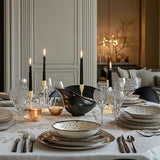 French Gold Taper Candle Holders for Wedding Table Centerpiece,Tall Taper Candlestick Holders Bulk Set of 6,Metal Candle Stick Holders for Dinning or Mantel Centerpiece,Party Home Decor