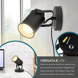 Catalina Lighting Modern Multipurpose Spotlight Desk or Wall Mount Accent Lamp, 6", Dark Bronze, Pack of 1