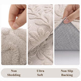 2x6 Runner Rug for Bedroom, Beige Soft Washable Hallway Mat