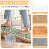 HEBE Boho Kitchen Rugs Set of 3, Non Slip Washable Kitchen Mats for Floor