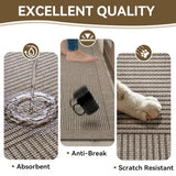 Kitchen Rugs Set of 2, Kitchen Mats for Floor,20x32+20x47 Brown