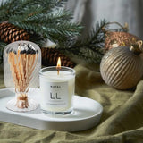 moonoom Helix Shaped Match Holder, Glass Matches Cloche for 3.5 Inch, Upside Down Match Holder Jar for Scented Candle on Dining Table Fireplace Bathroom Decoration, Not Include Matches