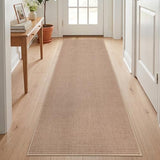 3x7 Kitchen Jute Runner Rug: Non Slip Faux Jute Rugs for Entryway Kitchen