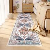 Runner Rug for Hallways Non Slip Washable Boho 2x6 Hallway Low Pile Throw Rugs Vintage Carpet Runners for Entry Way, Kitchen, Laundry Room, Bathroom