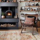 8x10 Washable Area Rug for Living Room - Non-Slip Rugs Terracotta Beige