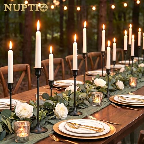 NUPTIO Halloween Candle Holder for Candlestick: Solid Aluminum - Set of 6