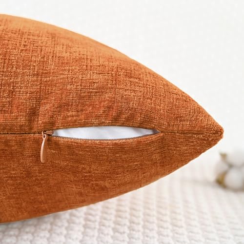 CaliTime Fall Decorative Throw Pillow Covers 26 X 16 Inches Burnt Orange