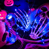 ZGWJ 12 Pack Fairy Lights Battery Operated, 7ft 20 Mini LED Fairy String Lights Silver Wire 3 Modes for DIY, Parties, Wedding, Bedroom, Halloween Christmas Decoration Blue