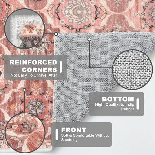 2x5 Washable Runner Rug, Nonslip Soft Area Rug for Hallway Kitchen