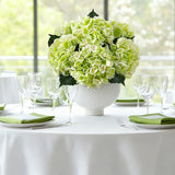 6PCS Realistic Artificial Silk Hydrangea Flowers – Premium Fake Hydrangea Flowers Bouquets with Stems, Full Faux Hydrangea Blooms for Home Wedding Table Party Office Decorations(Light Green)