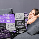 Farewell Gifts for Coworkers, Co Worker Leaving Job Gifts for Women, Goodbye/Going Away Gifts for Colleagues, Appreciation/Thank You Gifts for Coworker, New Beginnings Gifts Blanket 60”x50”