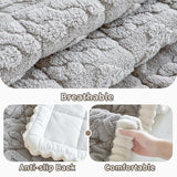 Fuzzy Couch Covers for Dogs, Non Slip Thick Dog Couch Cover Protector, Plush Pet Couch Covers for Sofa Washable, Soft Sofa Cushion Slipcovers Pet Friendly(1PC, Light Grey, 27.6”x70.9”)