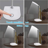 DEEPLITE LED Desk Lamp Small Battery Powered Lamp Cordless Rechargeable Table Lamp, Flexible Portable Desk Light for Craft Study Home Office Dorm, Eye-Caring Wireless Dimmable Book Lamp for Reading