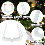 Plastic Christmas Light Hanger Clips, Fascia Board Clips, Deck Banister Light Clips, Holiday Light Clips Hangers Outside Indoor for Fascia Board in Thickness from 1''-1 5/8" (50PCS)