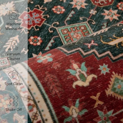 Tangsoo 8x10 Large Washable Area Rugs for Living Room,Boho Non Slip Rug