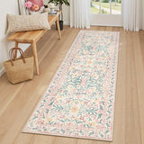 Lahome Boho Hallway Runner Rug 2x6, Washable Kitchen Bathroom Runner Rug