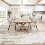 Washable Rug 10x14 Area Rugs for Living Room: Large Neutral Soft Rug Abstract Non Slip Low Pile Modern Carpet for Bedroom Kitchen Nursery Office Dining Room Indoor (Beige, 10'x14')