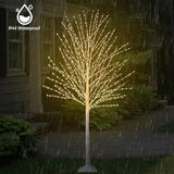 2Pack 6FT Lighted Birch Tree, Birch Tree with 880 LED Lights, 8 Twinkling Modes and Timer, Dimmable, Light Up Twig Christmas Tree for Indoor Outdoor Home Party Garden Wedding Decorations