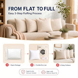 Foamily Couch Pillows Inserts 18x18 Premium Decorative Pillows for Couch, Bed & Living Room, Soft Fluffy Throw Pillow Inserts for Home Decor