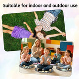 12 Pcs Bow Carpet Circle Seats for Classroom Decorations 16 Inch Non-Slip Composition Notebook Classroom Carpet Rug Soft Floor Cushions Pastel Small Floor Mat for Preschool Daycare Reading Corner