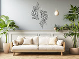 RESACO Koi Fish Metal Wall Art Japanese Art Wall Decor Iron Fish Gifts Asian Decorations for Living Room Bathroom Indoor Outdoor (Black 10.2 x 18.1 inches)