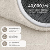 Sour Lemon 6x9 Area Rugs for Living Room Bedroom, Large Carpet White Rug