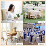 FOREVER QUEEN Black Gold Chair Covers Set of 4, Flower Design Stretch Dining Chair Slipcovers Washable Universal Seat Protectors for Kitchen, Banquet, Party