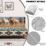 Running Horse Futon Couch Covers Full Size Ethnic Style Furniture Protector Aesthetic Decor Easy Going Stretch Sofa Slipcover Washable
