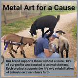 Matani Metal Dog Wall Decor | Minimalist Room & Living Room Wall Decor (Sleeping Labrador)
