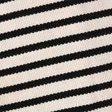 LEEVAN Black and White Striped Outdoor Rug Runner 2x4.3 Layering Doormat Farmhouse Front Porch Rug Cotton Woven Washable Throw Carpet for Hallway/Front Steps/Bathroom/Kitchen/Home Entrance